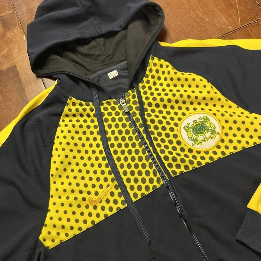 Nike EJSC‎ Etoile Soccer Track Yellow Jacket Men's Sz 18 L Casablanca Moroccan